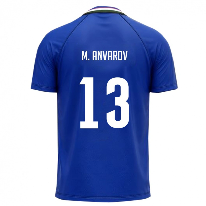 Danxen Women Uzbekistan Mirjalol Anvarov #13 Royal Blue White Home Jersey 26-28 T-Shirt