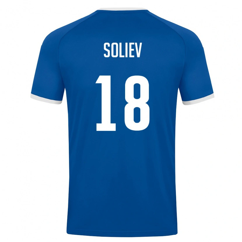 Danxen Women Uzbekistan Abdulvosid Soliev #18 Royal Blue White Home Jersey 26-28 T-Shirt