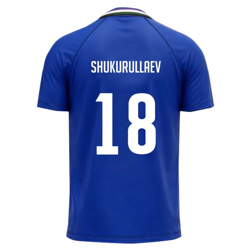 Danxen Women Uzbekistan Abubakir Shukurullaev #18 Royal Blue White Home Jersey 26-28 T-Shirt