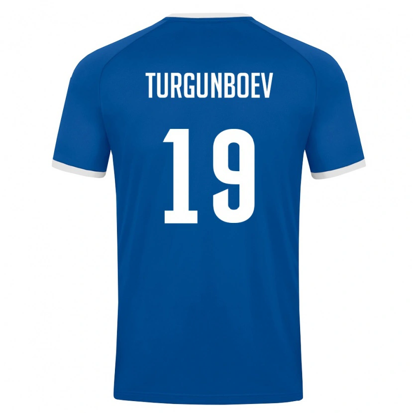 Danxen Women Uzbekistan Azizbek Turgunboev #19 Royal Blue White Home Jersey 26-28 T-Shirt