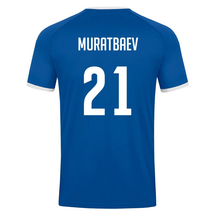 Danxen Women Uzbekistan Samandar Muratbaev #21 Royal Blue White Home Jersey 26-28 T-Shirt