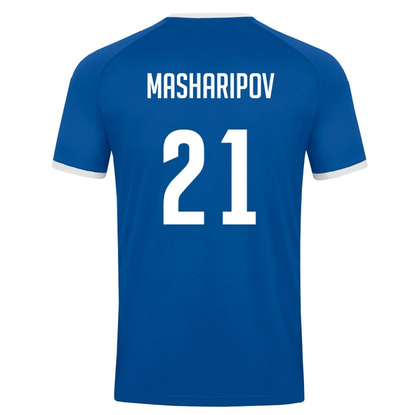 Danxen Women Uzbekistan Akbar Masharipov #21 Royal Blue White Home Jersey 26-28 T-Shirt