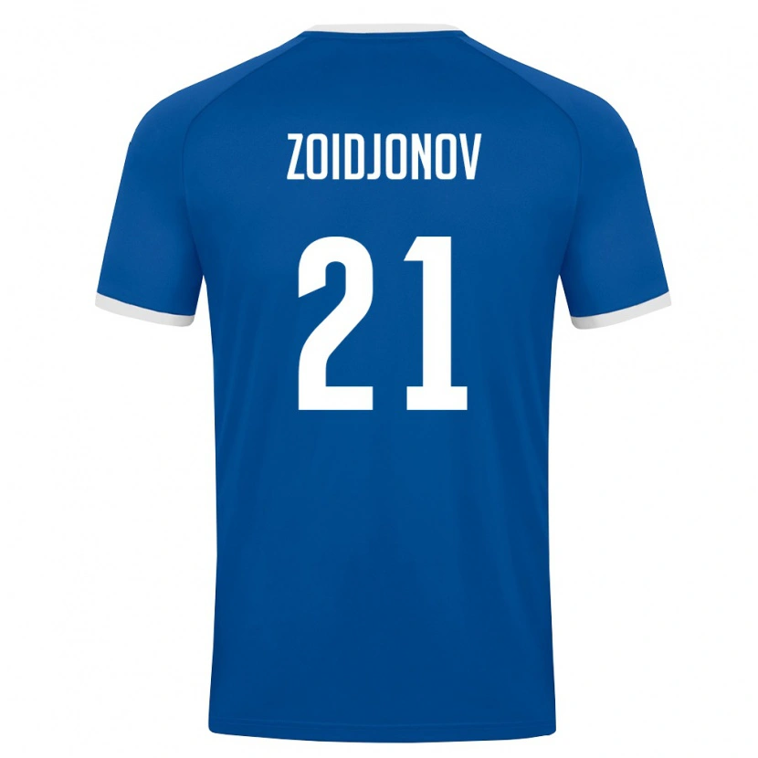 Danxen Women Uzbekistan Abdulboriy Zoidjonov #21 Royal Blue White Home Jersey 26-28 T-Shirt