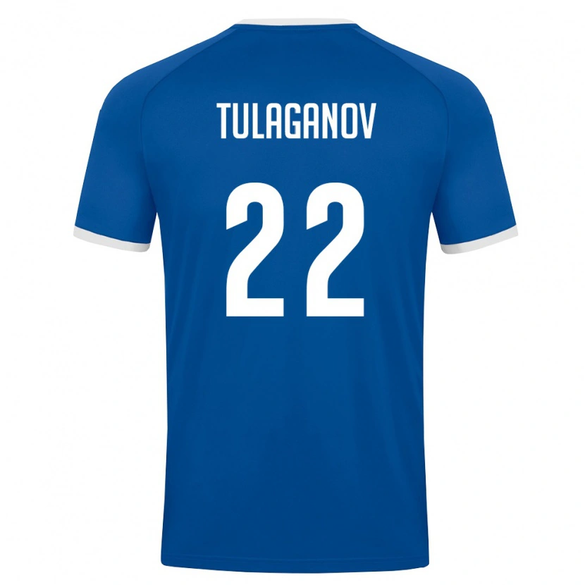 Danxen Women Uzbekistan Davron Tulaganov #22 Royal Blue White Home Jersey 26-28 T-Shirt