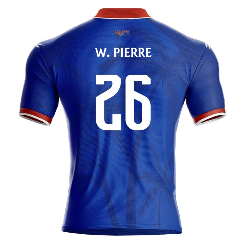 Danxen Women Haiti Woodensky Pierre #26 Blue Red White Home Jersey 26-28 T-Shirt