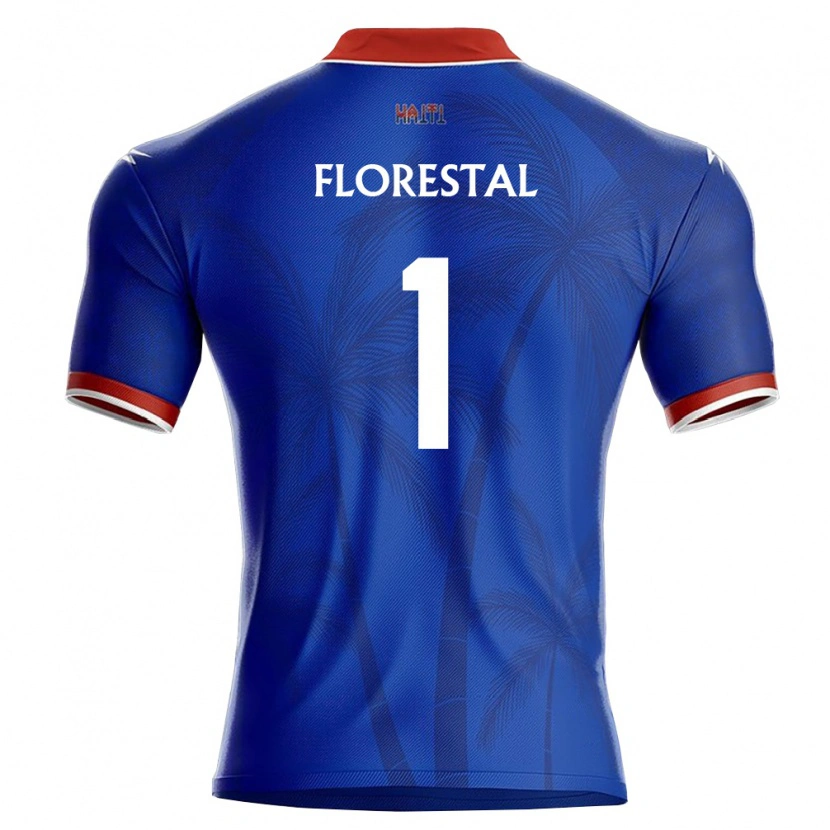 Danxen Women Haiti Marc Florestal #1 Blue Red White Home Jersey 26-28 T-Shirt