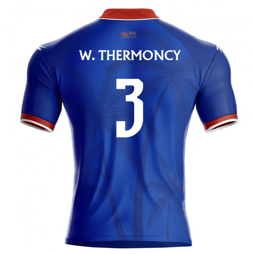 Danxen Women Haiti Wasson Thermoncy #3 Blue Red White Home Jersey 26-28 T-Shirt