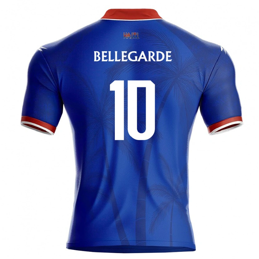 Danxen Women Haiti Jean-Ricner Bellegarde #10 Blue Red White Home Jersey 26-28 T-Shirt