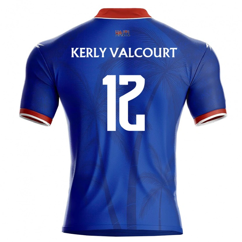Danxen Women Haiti Richie Kerly Valcourt #12 Blue Red White Home Jersey 26-28 T-Shirt