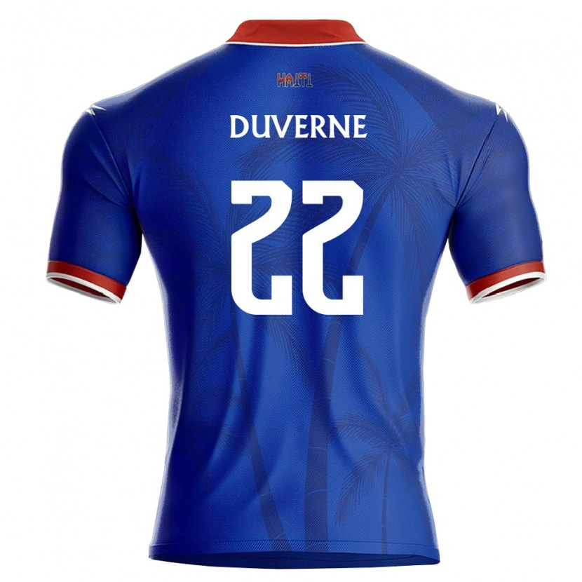 Danxen Women Haiti Jean-Kévin Duverne #22 Blue Red White Home Jersey 26-28 T-Shirt