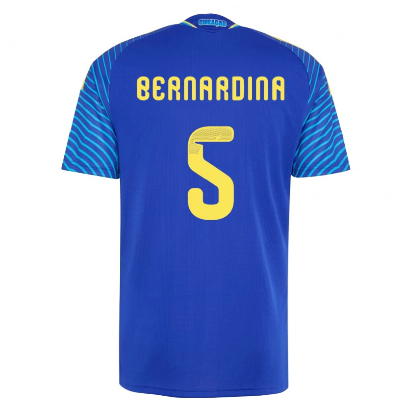 Danxen Women Curaçao Jillian Bernardina #5 Navy White Home Jersey 26-28 T-Shirt