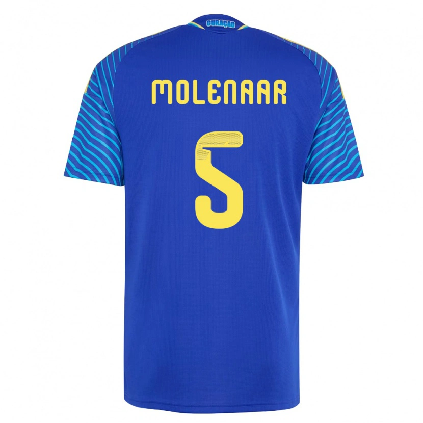Danxen Women Curaçao Jayron Molenaar #5 Navy White Home Jersey 26-28 T-Shirt