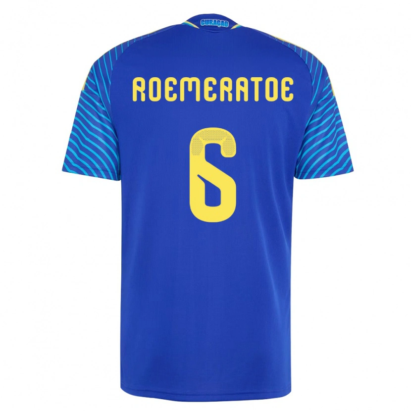 Danxen Women Curaçao Godfried Roemeratoe #6 Navy White Home Jersey 26-28 T-Shirt