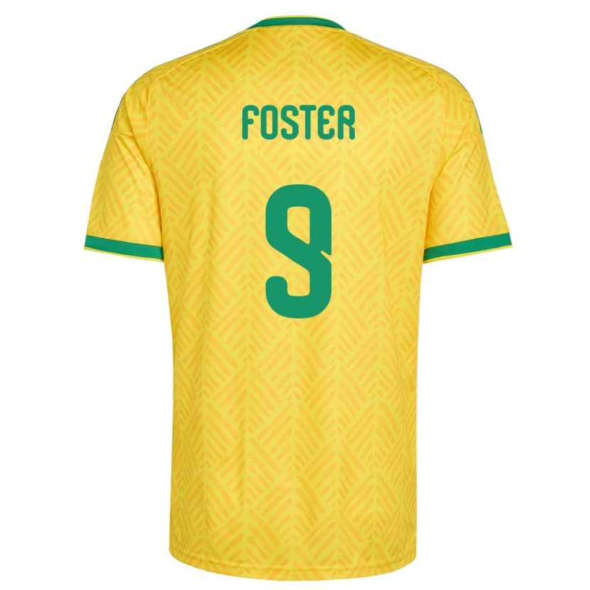 Danxen Women South Africa Lyle Foster #9 Yellow Green Home Jersey 26-28 T-Shirt