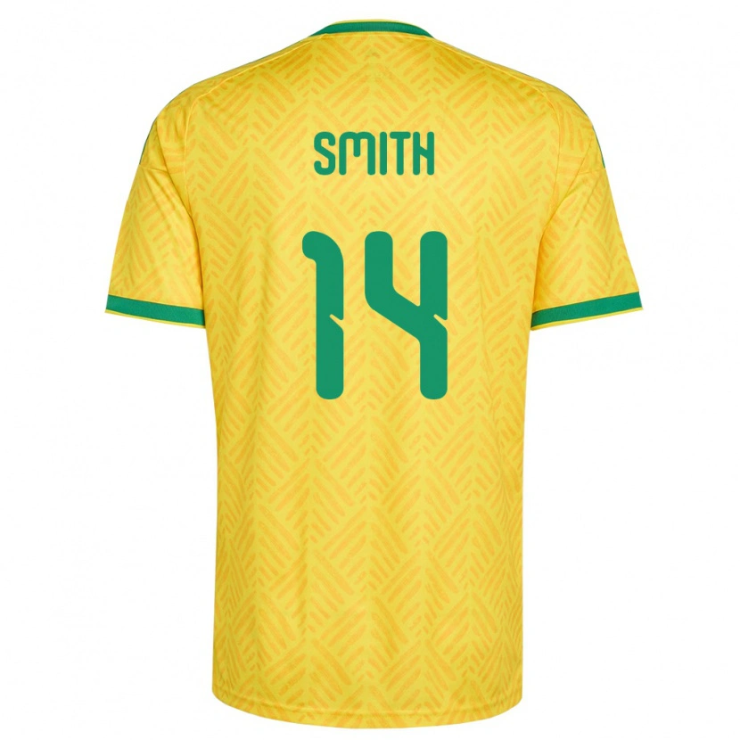 Danxen Women South Africa Tylon Smith #14 Yellow Green Home Jersey 26-28 T-Shirt
