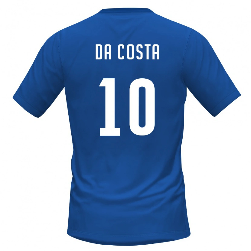 Danxen Women Cape Verde Nuno Da Costa #10 Royal Blue Red Home Jersey 26-28 T-Shirt