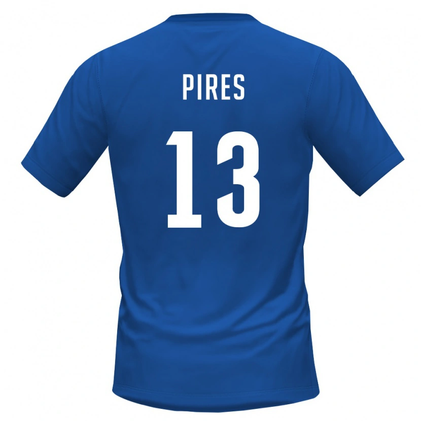 Danxen Women Cape Verde Kelvin Pires #13 Royal Blue Red Home Jersey 26-28 T-Shirt