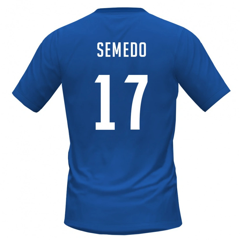 Danxen Women Cape Verde Willy Semedo #17 Royal Blue Red Home Jersey 26-28 T-Shirt