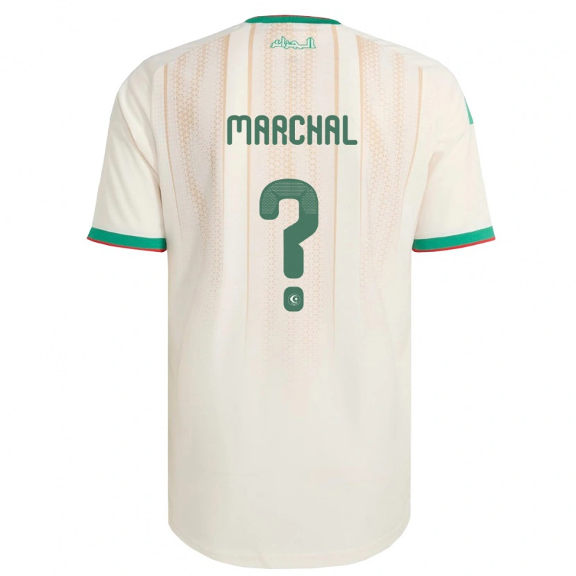 Danxen Women Algeria Adam Marchal #0 Off-White Green Red Home Jersey 26-28 T-Shirt