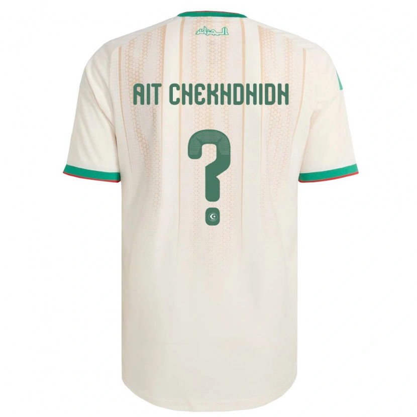 Danxen Women Algeria Aissa Ait Chekhdhidh #0 Off-White Green Red Home Jersey 26-28 T-Shirt