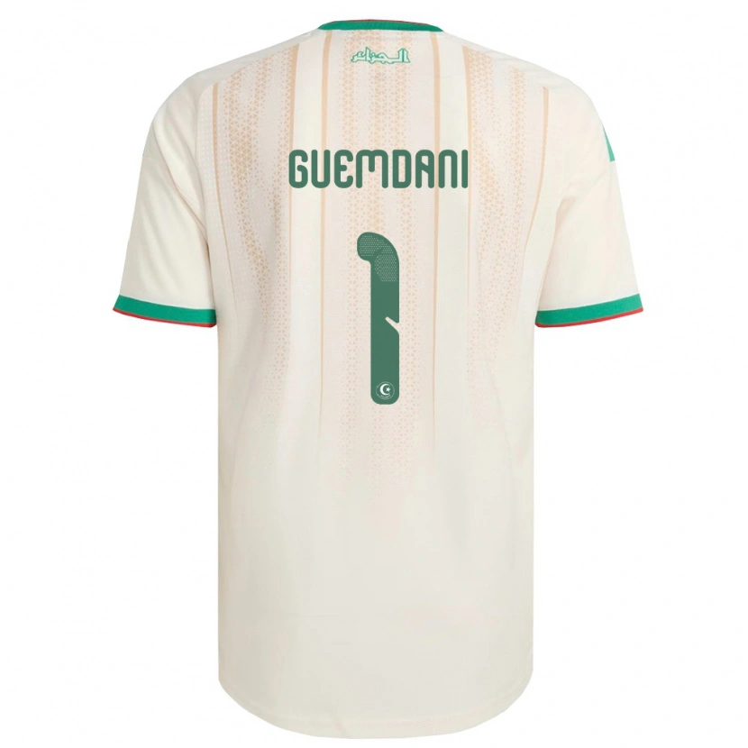 Danxen Women Algeria Ivan Guemdani #1 Off-White Green Red Home Jersey 26-28 T-Shirt