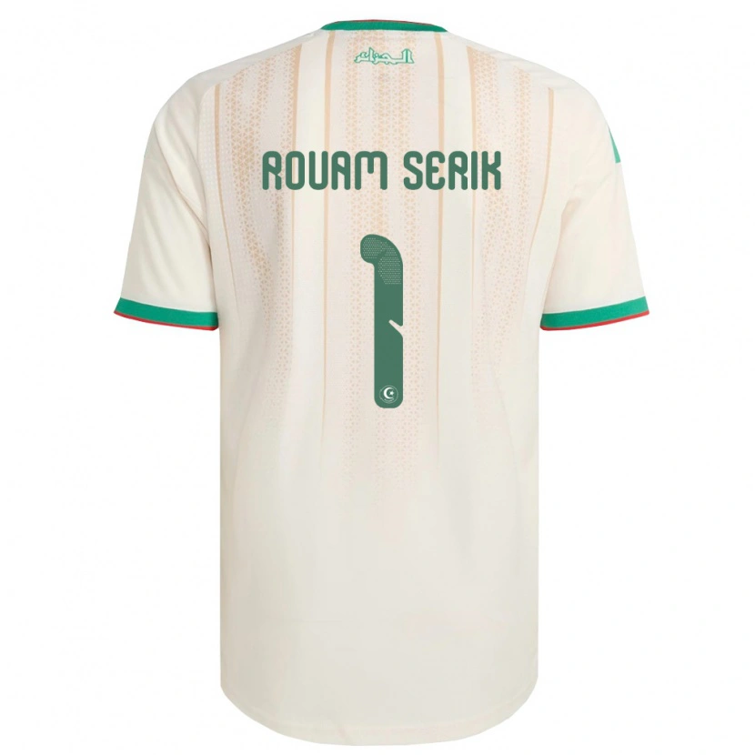 Danxen Women Algeria Lahouari Rouam Serik #1 Off-White Green Red Home Jersey 26-28 T-Shirt