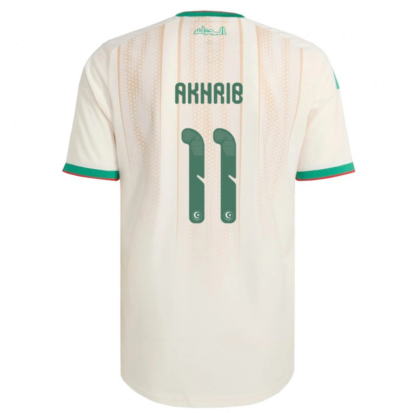 Danxen Women Algeria Lahlou Akhrib #11 Off-White Green Red Home Jersey 26-28 T-Shirt