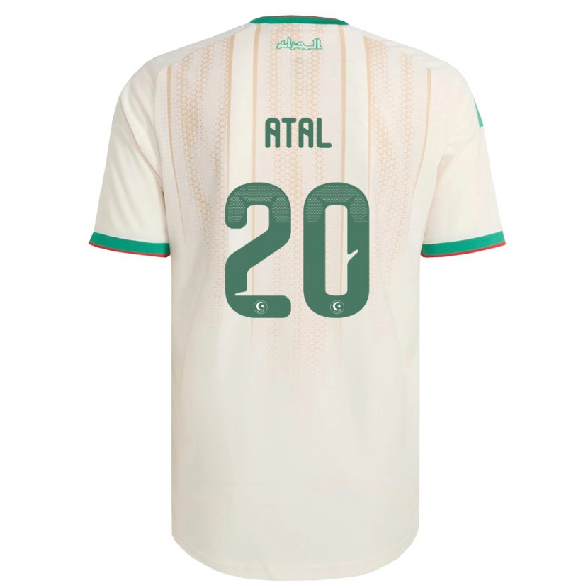 Danxen Women Algeria Youcef Atal #20 Off-White Green Red Home Jersey 26-28 T-Shirt