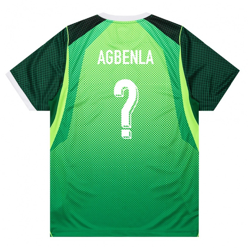 Danxen Women Nigeria Oreoluwa Agbenla #0 Green White Home Jersey 26-28 T-Shirt