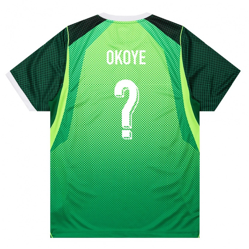 Danxen Women Nigeria Maduka Okoye #0 Green White Home Jersey 26-28 T-Shirt