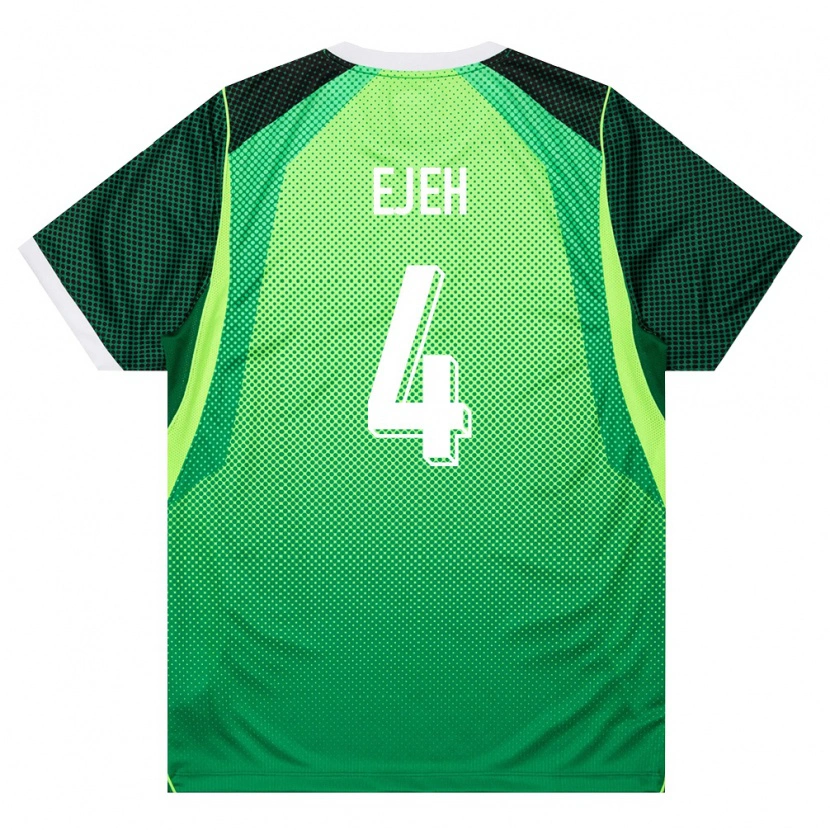 Danxen Women Nigeria Isaiah Ejeh #4 Green White Home Jersey 26-28 T-Shirt