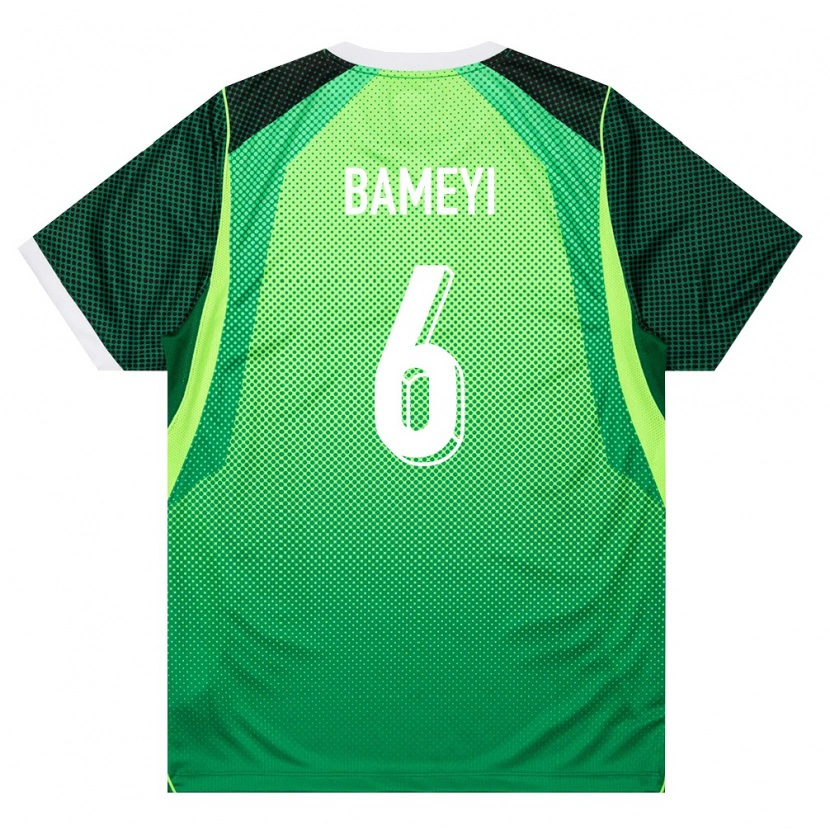 Danxen Women Nigeria Daniel Bameyi #6 Green White Home Jersey 26-28 T-Shirt