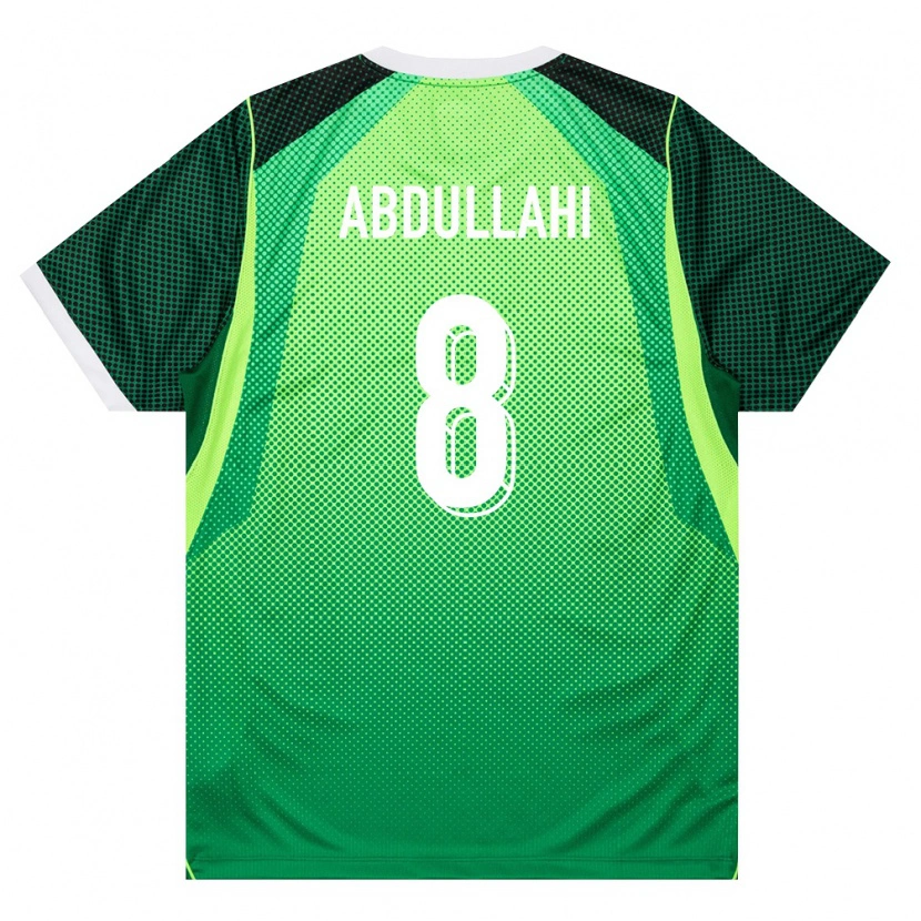 Danxen Women Nigeria Abubakar Abdullahi #8 Green White Home Jersey 26-28 T-Shirt