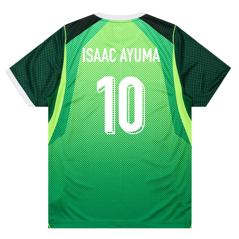Danxen Women Nigeria Israel Isaac Ayuma #10 Green White Home Jersey 26-28 T-Shirt