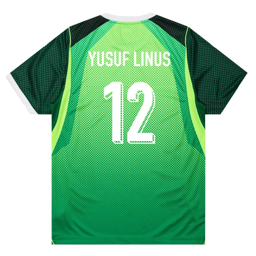 Danxen Women Nigeria Hope Yusuf Linus #12 Green White Home Jersey 26-28 T-Shirt