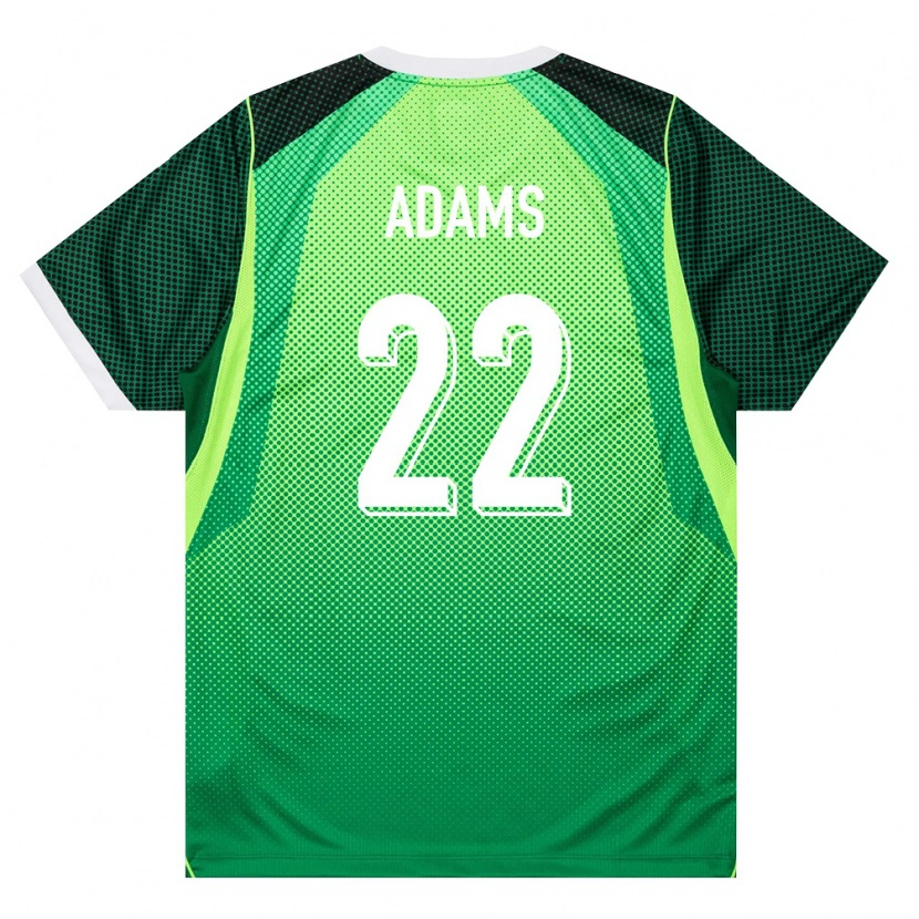 Danxen Women Nigeria Akor Adams #22 Green White Home Jersey 26-28 T-Shirt