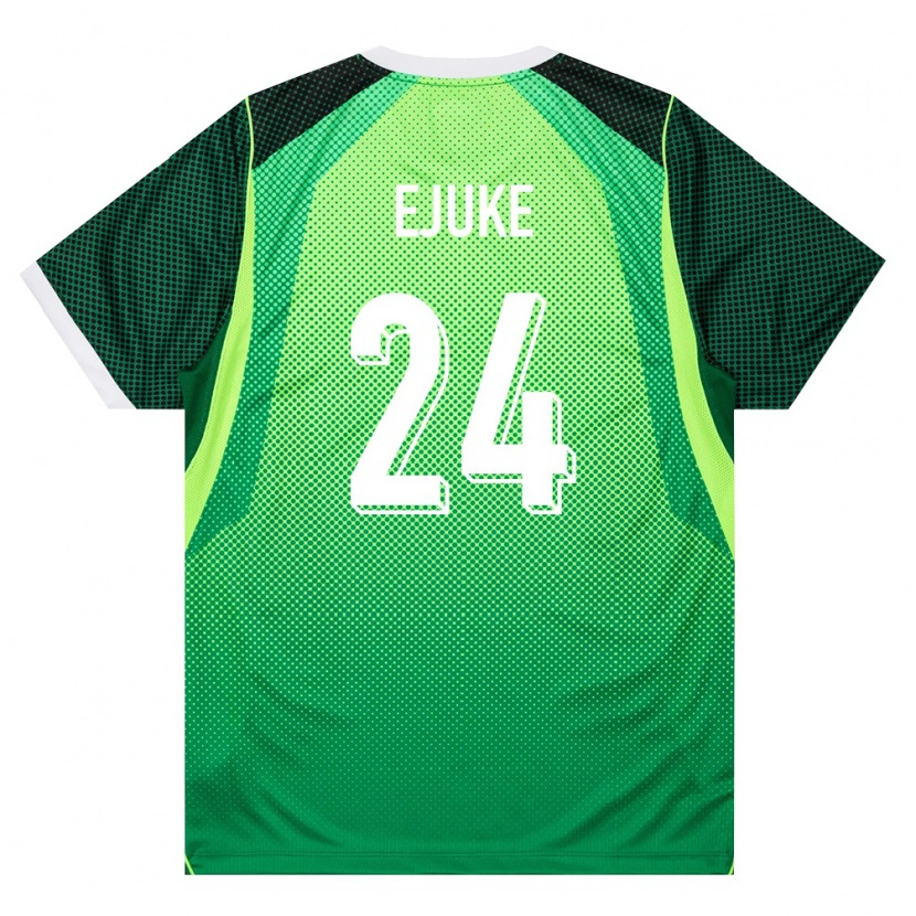 Danxen Women Nigeria Chidera Ejuke #24 Green White Home Jersey 26-28 T-Shirt