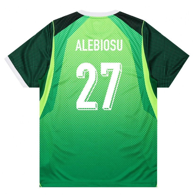 Danxen Women Nigeria Ryan Alebiosu #27 Green White Home Jersey 26-28 T-Shirt