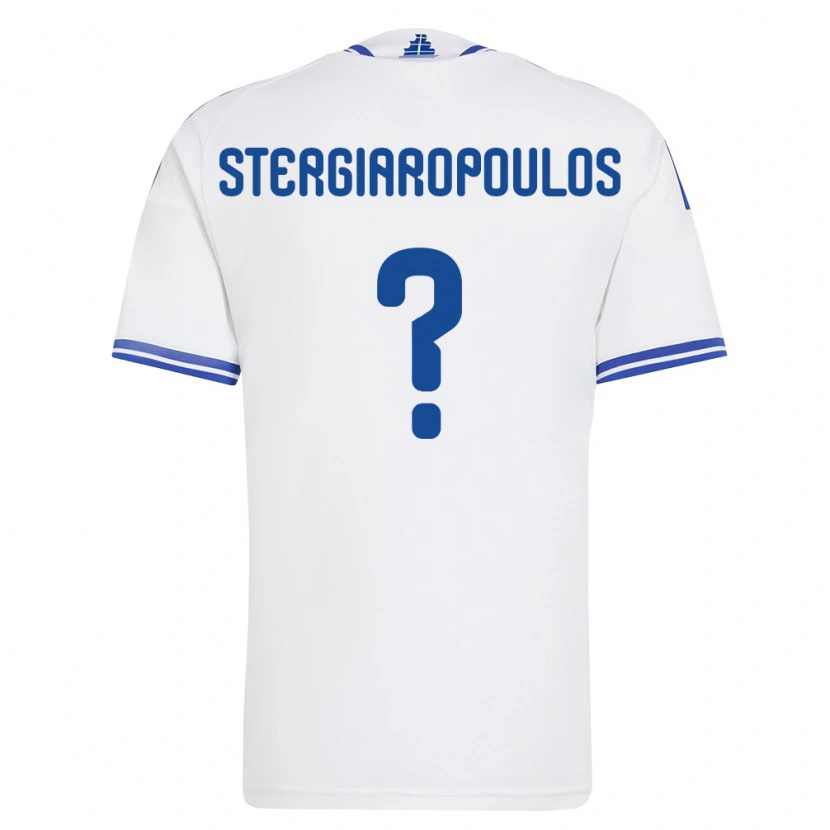 Danxen Women Greece Sotiris Stergiaropoulos #0 White Blue Home Jersey 26-28 T-Shirt