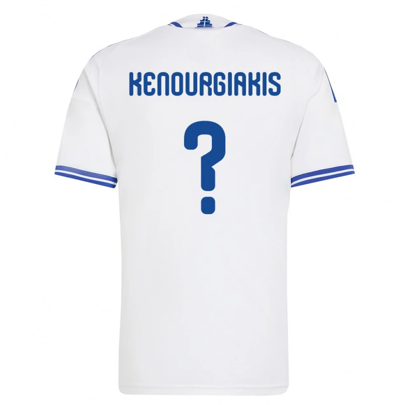 Danxen Women Greece Pavlos Kenourgiakis #0 White Blue Home Jersey 26-28 T-Shirt