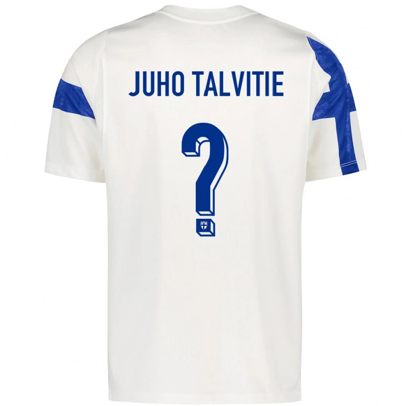 Danxen Women Finland Juho Talvitie #0 White Blue Home Jersey 26-28 T-Shirt
