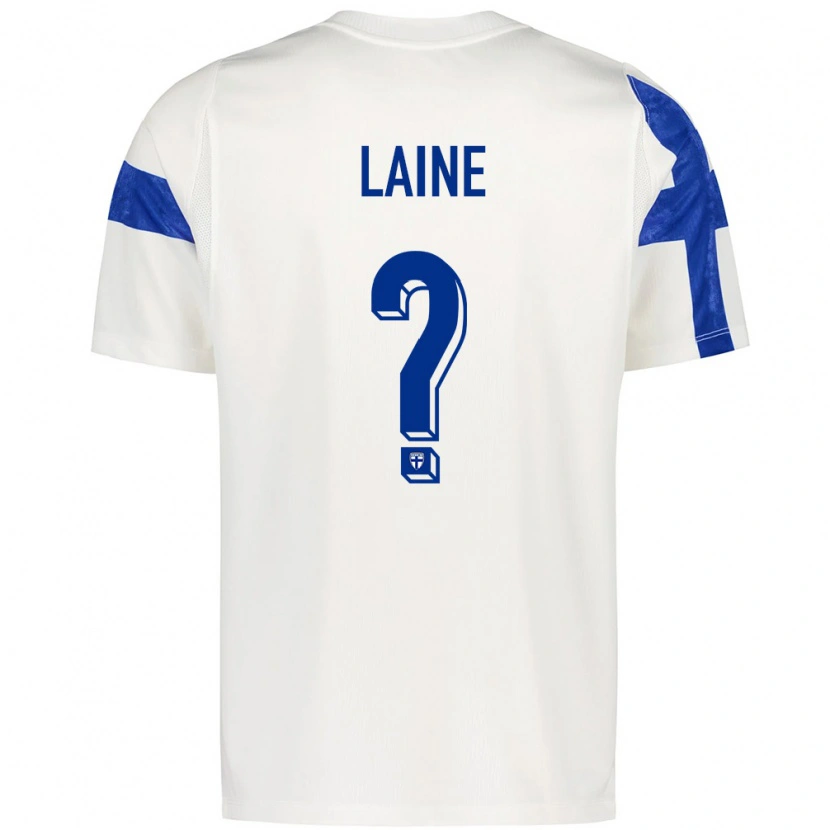 Danxen Women Finland Lauri Laine #0 White Blue Home Jersey 26-28 T-Shirt