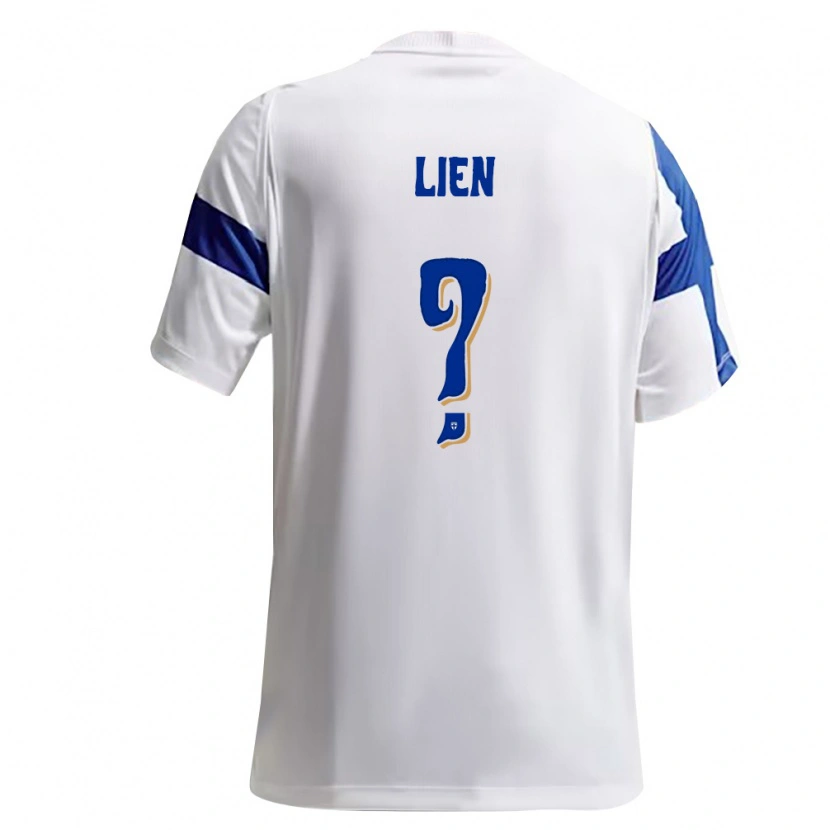 Danxen Women Finland Casper Lien #0 White Blue Home Jersey 26-28 T-Shirt