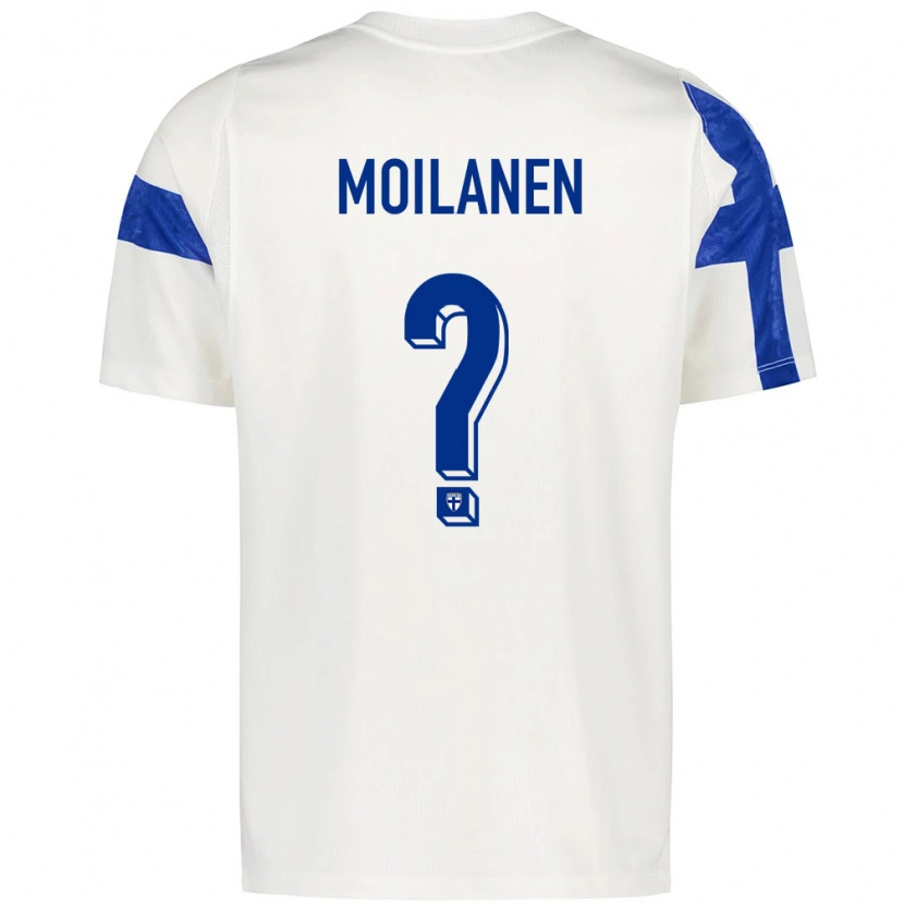 Danxen Women Finland Matias Moilanen #0 White Blue Home Jersey 26-28 T-Shirt