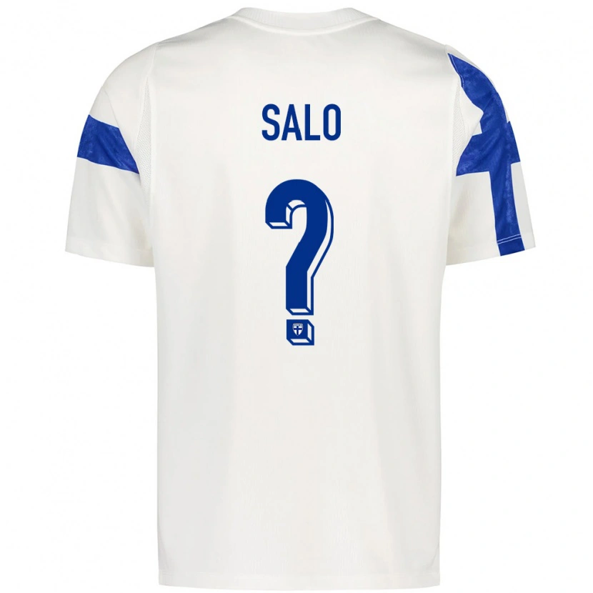 Danxen Women Finland Aaro Salo #0 White Blue Home Jersey 26-28 T-Shirt