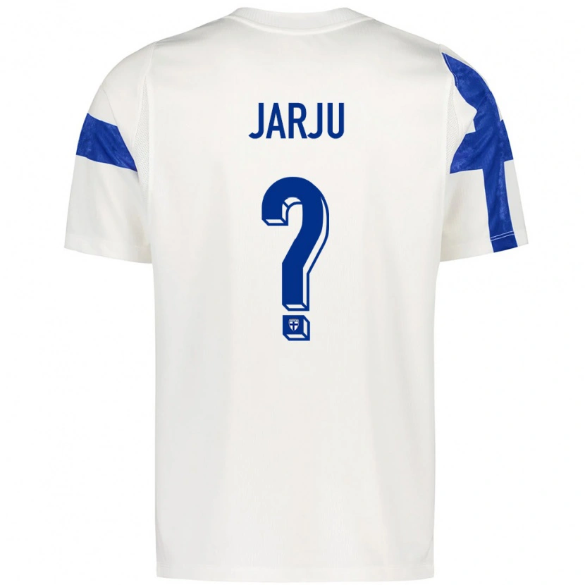 Danxen Women Finland Kevin Jarju #0 White Blue Home Jersey 26-28 T-Shirt