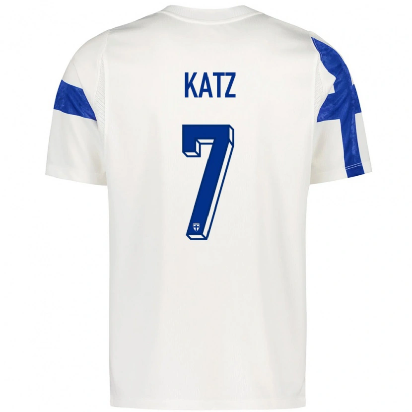 Danxen Women Finland Bruno Katz #7 White Blue Home Jersey 26-28 T-Shirt