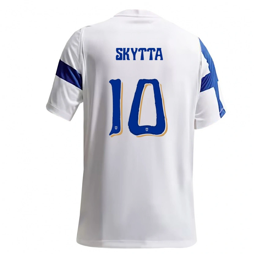 Danxen Women Finland Naatan Skyttä #10 White Blue Home Jersey 26-28 T-Shirt