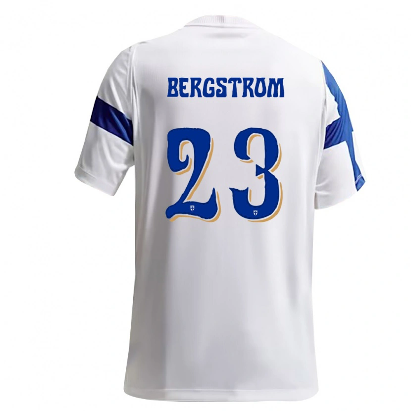 Danxen Women Finland Lucas Bergström #23 White Blue Home Jersey 26-28 T-Shirt