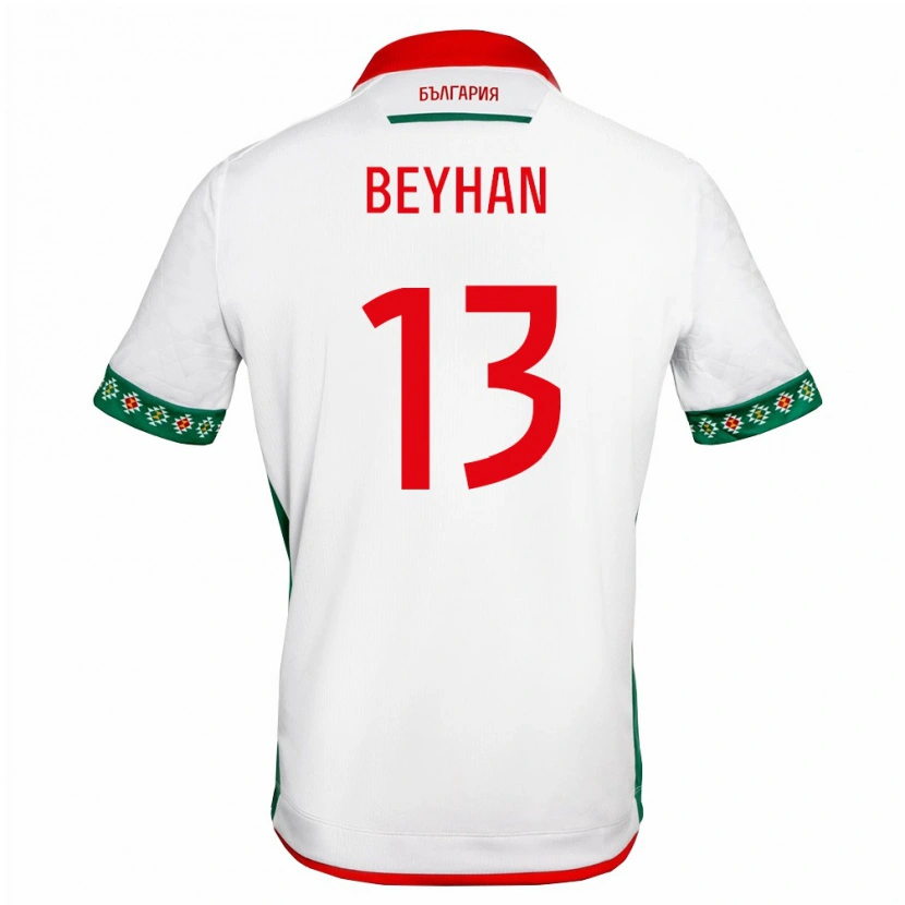 Danxen Women Bulgaria Berk Beyhan #13 White Green Red Home Jersey 26-28 T-Shirt